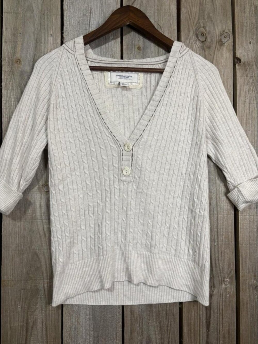 American Eagle Outfitters Women's Tan Jumper